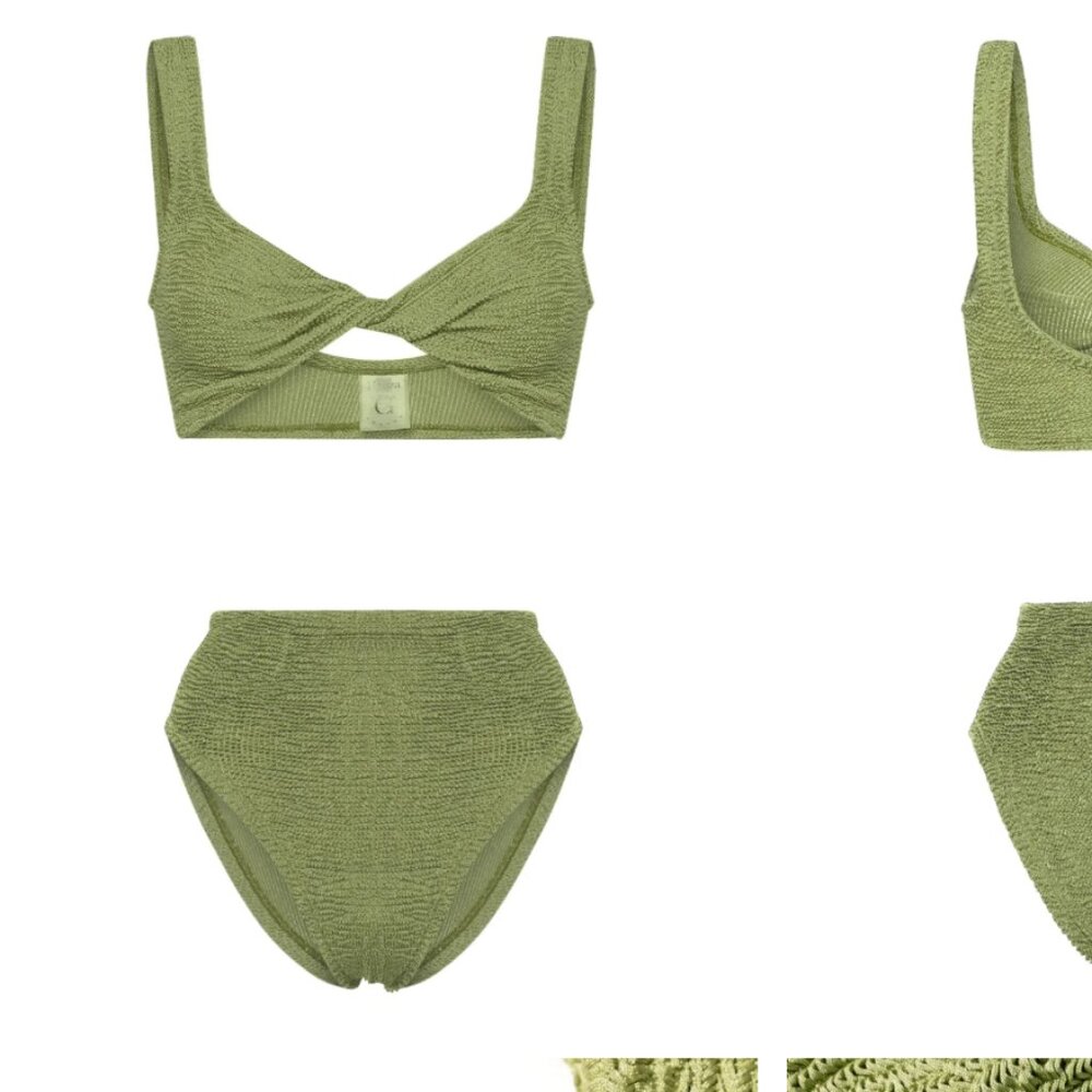 Hunza G Celery Green Jamie Bathing Suit Set - OS